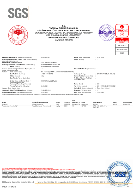 Ham Endemik Keçiboynuzu Balı 